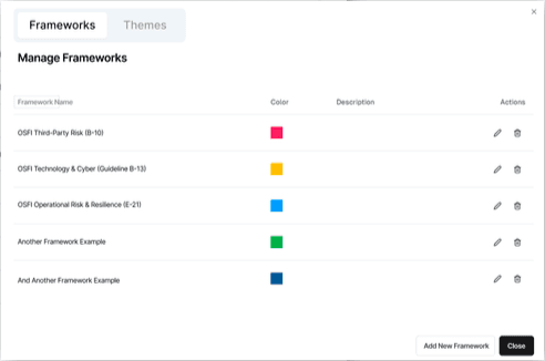 Frameworks & Themes screenshot
